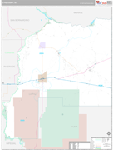 La Paz Wall Map Premium Style